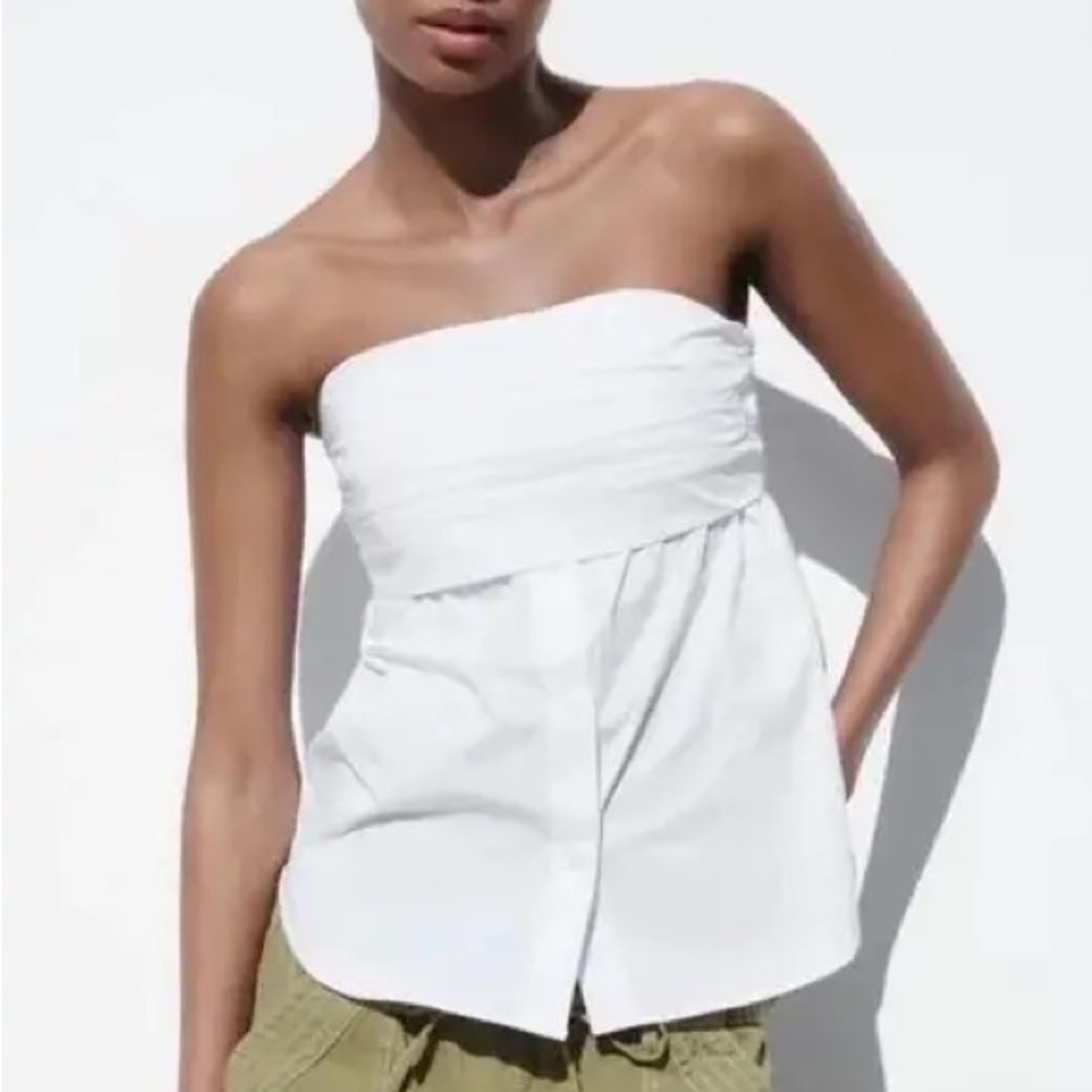 Zara Poplin Top